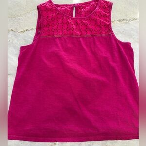 St. John's Bay Fuchsia Tank Top